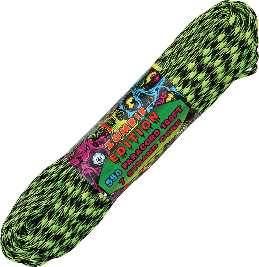 550 Paracord, 100Ft. - Zombie Outbreak - Click Image to Close